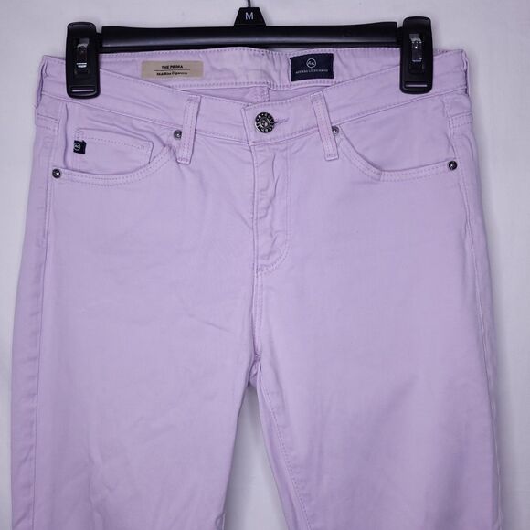 Adriano Goldschmied Jeans Womens 26R Lilac The Prima Mid Rise Cigarette - Picture 4 of 14